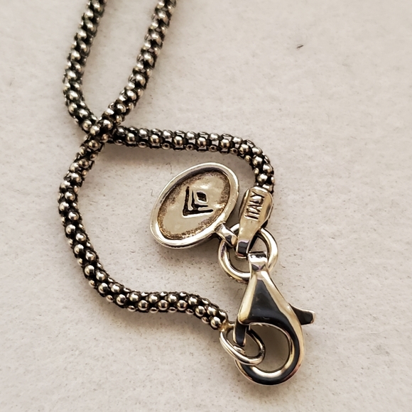 Silpada 925 Woven Knot Pendant on 925 Silver Silpada Chain - Picture 8 of 16